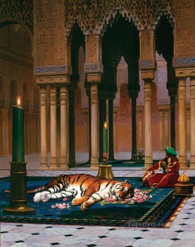 ジャン・レオン・ジェローム Painting - パシャの悲しみ ギリシャ・アラビア・オリエンタリズム ジャン・レオン・ジェローム